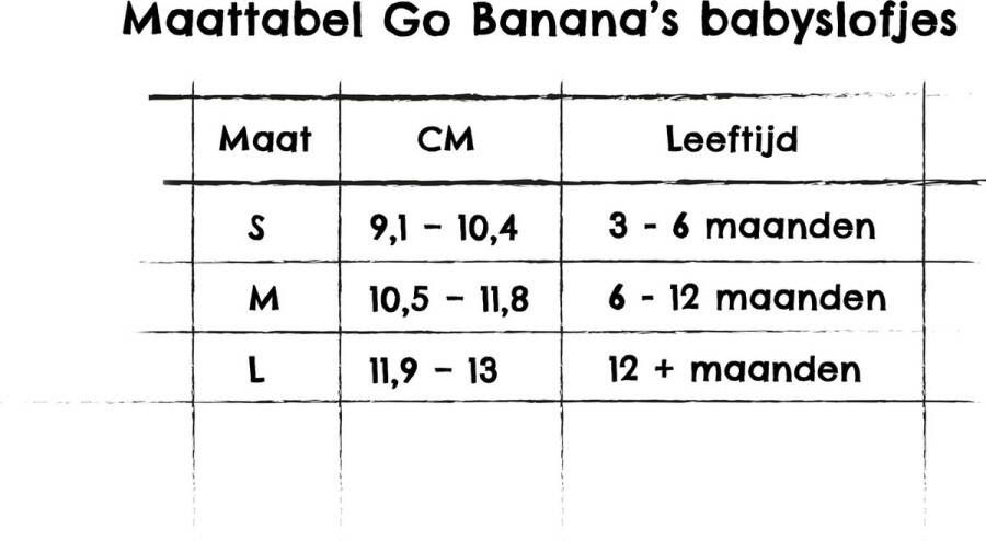 Go Banana's Go Bananas witte slofjes