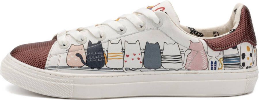 GOBY Cat Movie Sneakers Handmade Premium Kwaliteit Kattenprint