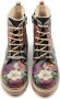 GOBY Garden Ankle Boots Laars Laarzen Damesboots Dames laarzen Enkel laarzen Handmade Bloemenprint - Thumbnail 13