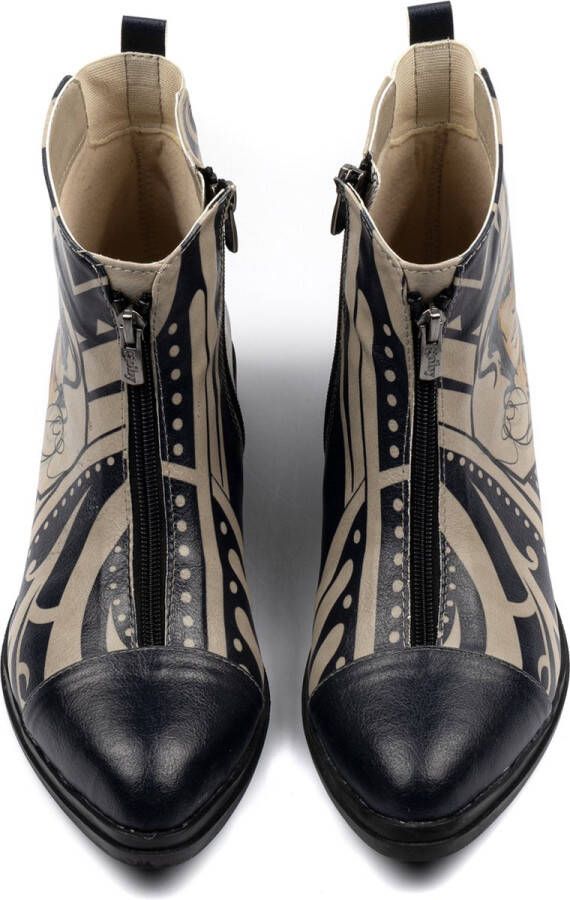 GOBY Girl with a Pearl Enkel laars Laarzen Damesboots Dames laarzen Ankle boot Handmade