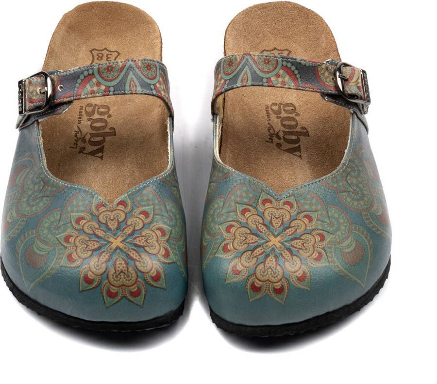 GOBY Mandala Clogs Vegan Handmade Dames Muilen