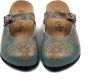 GOBY Bohem Slippers Slipper Klompen Hoge kwaliteit Handmade Bloemenprint - Thumbnail 4