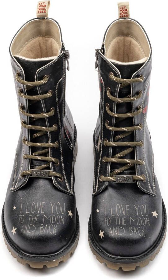 GOBY Moon and Star Boots Handmade Premium Kwaliteit Dames Laarzen