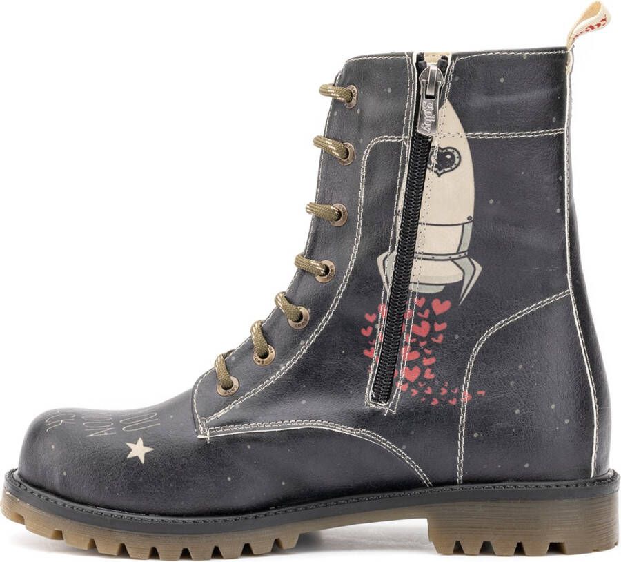 GOBY Moon and Star Boots Handmade Premium Kwaliteit Dames Laarzen