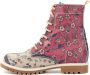 GOBY Redlove Boots Laars Laarzen Damesboots Dames laarzen Longboots Handmade Bloemenprint - Thumbnail 3