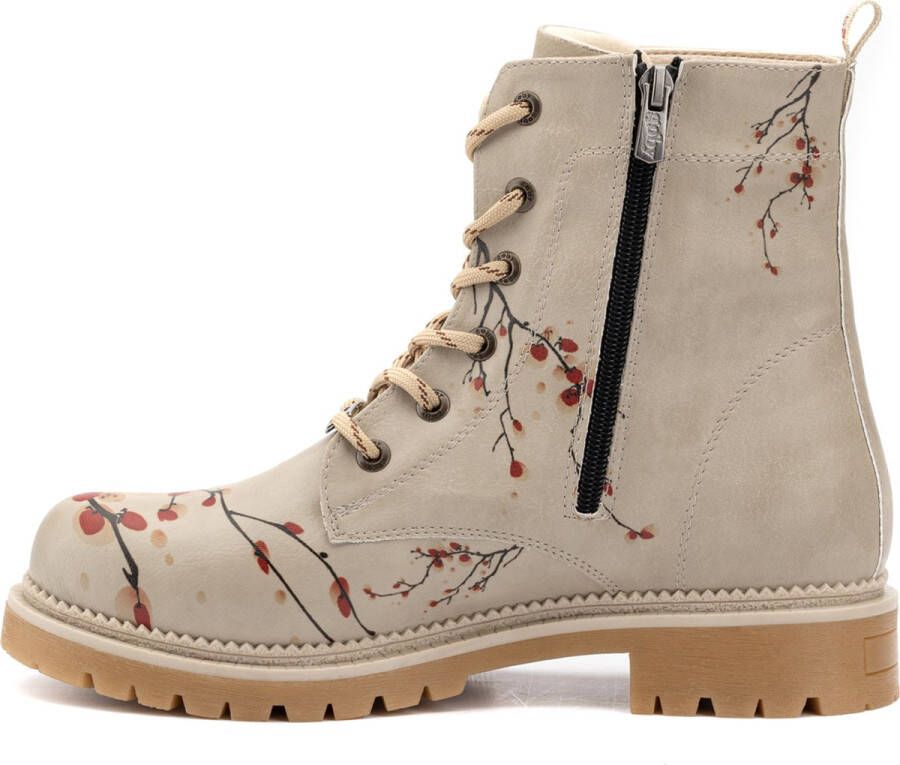 GOBY Sanko Ankle Boots Dameslaarzen Handmade Bloemenprint