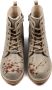 GOBY Sanko Ankle Boots Laars Laarzen Damesboots Dames laarzen Enkel laarzen Handmade Bloemenprint - Thumbnail 4