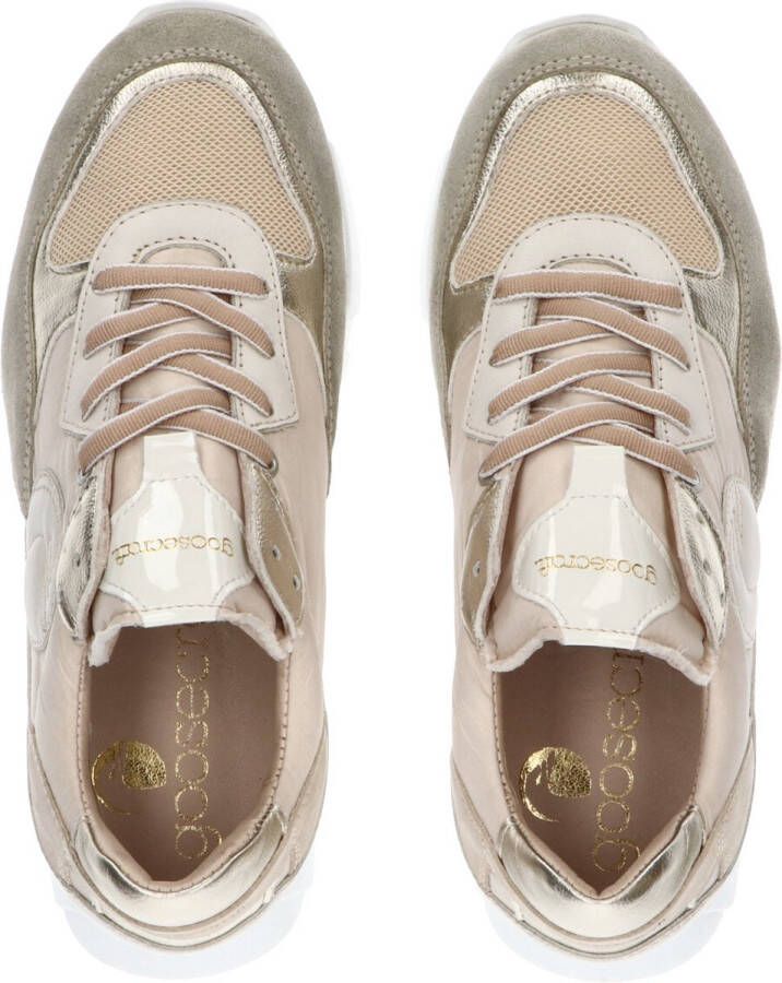 Goosecraft Aspen Women Lage sneakers Leren Sneaker Dames Beige