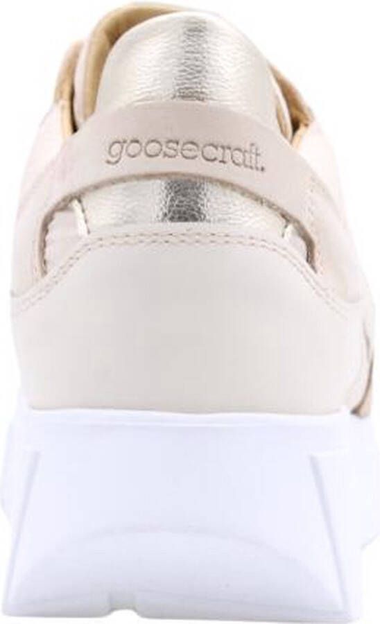Goosecraft Aspen Women Lage sneakers Leren Sneaker Dames Beige