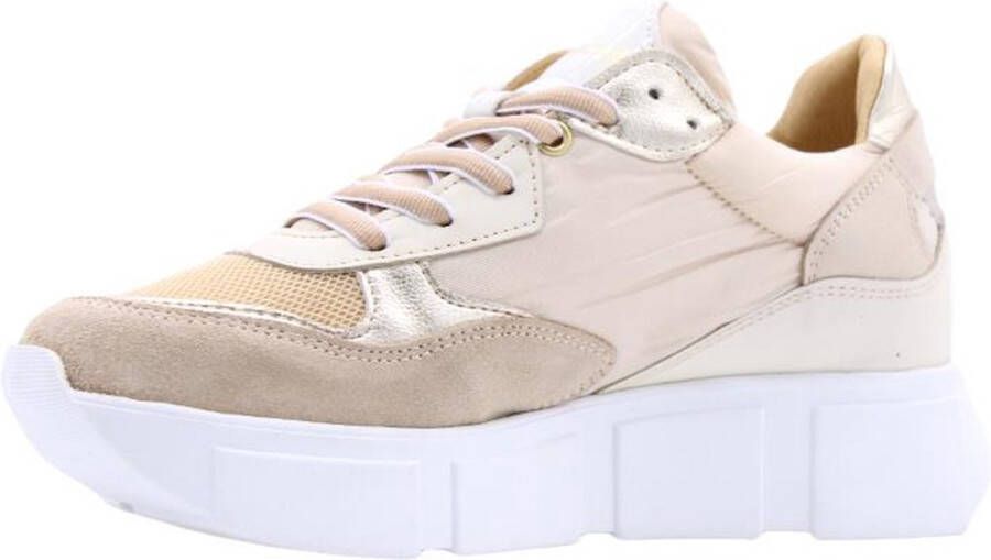 Goosecraft Aspen Women Lage sneakers Leren Sneaker Dames Beige