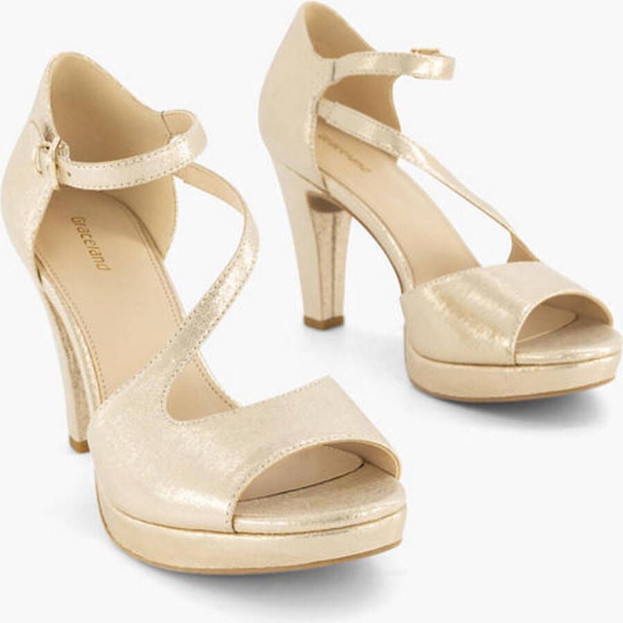 Graceland sandalettes goud - Foto 5