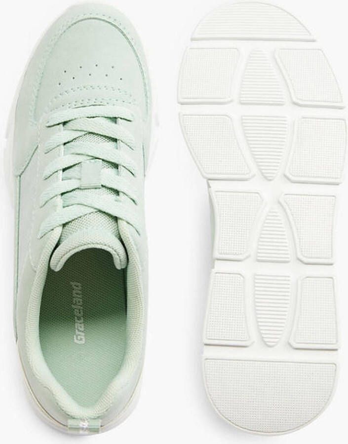 Graceland Mintgroene chunky sneaker