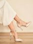Graceland pumps met strass steentjes off white - Thumbnail 3