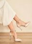 Graceland pumps met strass steentjes off white - Thumbnail 3