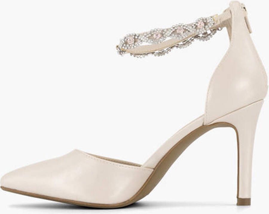 Graceland pumps met strass steentjes off white - Foto 7