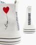Graceland Witte hoge canvas sneaker hartje - Thumbnail 3