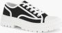 Graceland Zwarte canvas chunky sneaker - Thumbnail 5