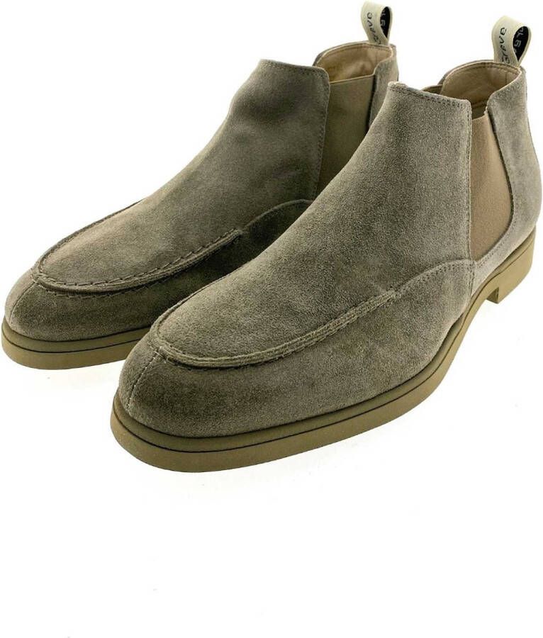 Greve Tufo 1737 Chelsea boots Enkellaarsjes Heren Taupe