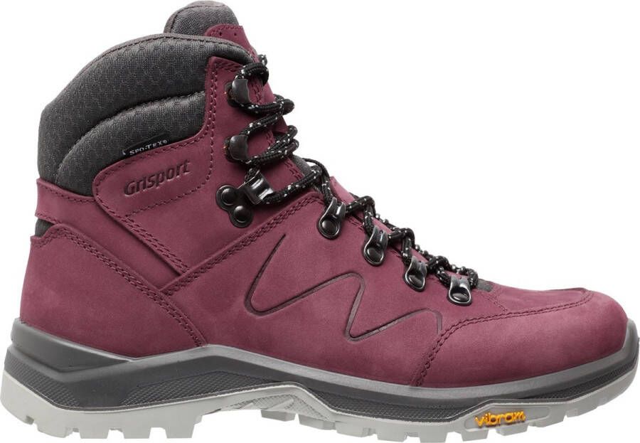 Grisport Boston Mid Wandelschoenen Dames Burgundy