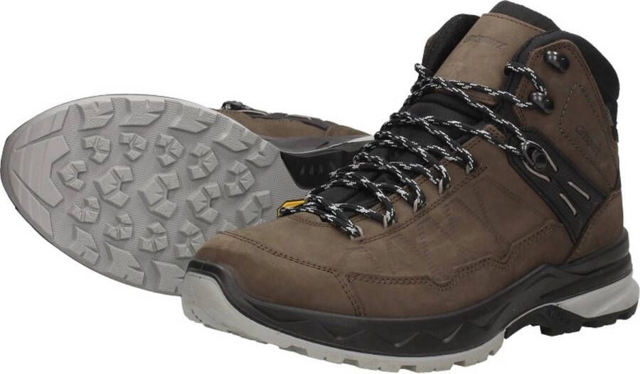 Grisport Gri Tampa Mid Wandelschoenen Heren Halfhoog Bruin