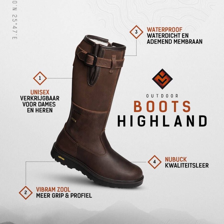 Grisport Highland Outdoorlaarzen Dames Chestnut