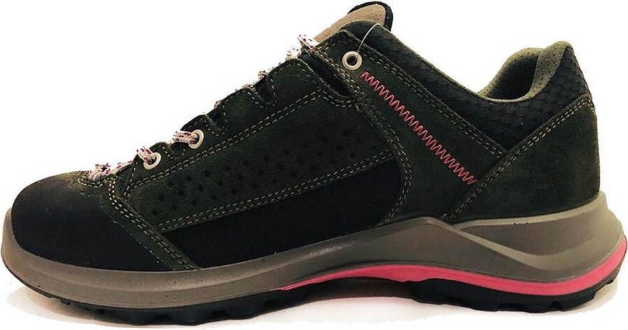 Grisport Siena Low Dames Wandelschoenen Groen Roze