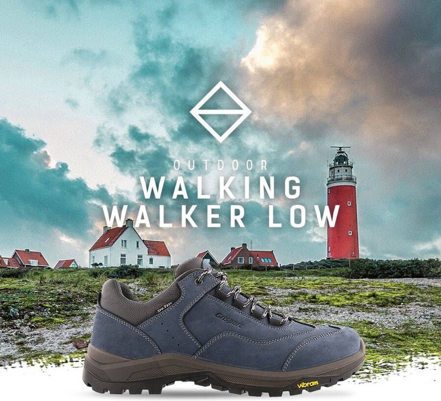 Grisport Wandelschoenen Mannen blauw donker grijs