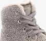 Groot gevoerde leren babyschoenen met stippen Grijs Echt leer Uitneembare zool In cadeauverpakking - Thumbnail 3