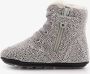 Groot gevoerde leren babyschoenen met stippen Grijs Echt leer Uitneembare zool In cadeauverpakking - Thumbnail 6