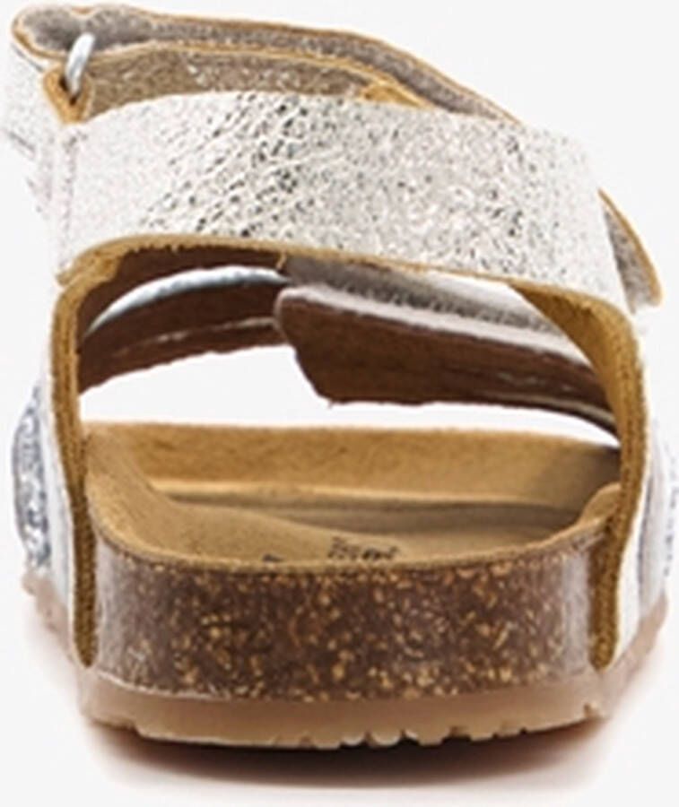 Groot leren meisjes bio sandalen met glitters Zilver - Foto 2