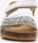 Groot leren meisjes bio sandalen met glitters Zilver - Thumbnail 3