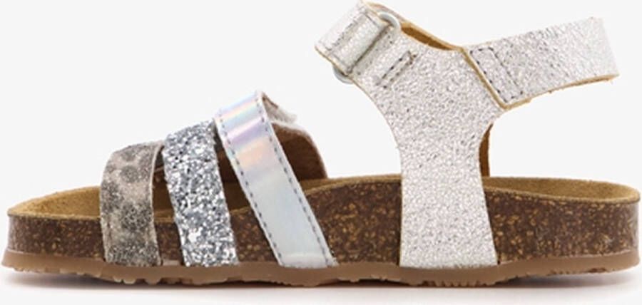Groot leren meisjes bio sandalen met glitters Zilver - Foto 6