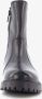 Groot leren meisjes chelsea boots met dierenprint Zwart Maat Uitneembare zool28 - Thumbnail 3