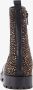 Groot leren meisjes chelsea boots met dierenprint Zwart Maat Uitneembare zool28 - Thumbnail 4