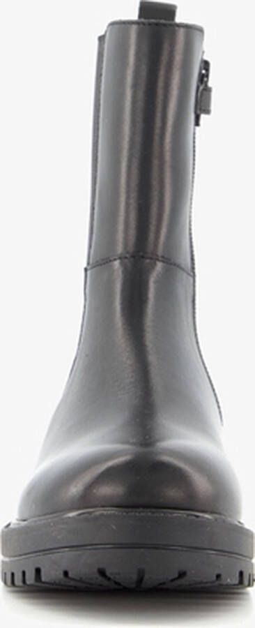 Groot leren meisjes chelsea boots Zwart