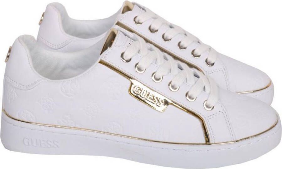 GUESS Banq Dames Sneakers Wit