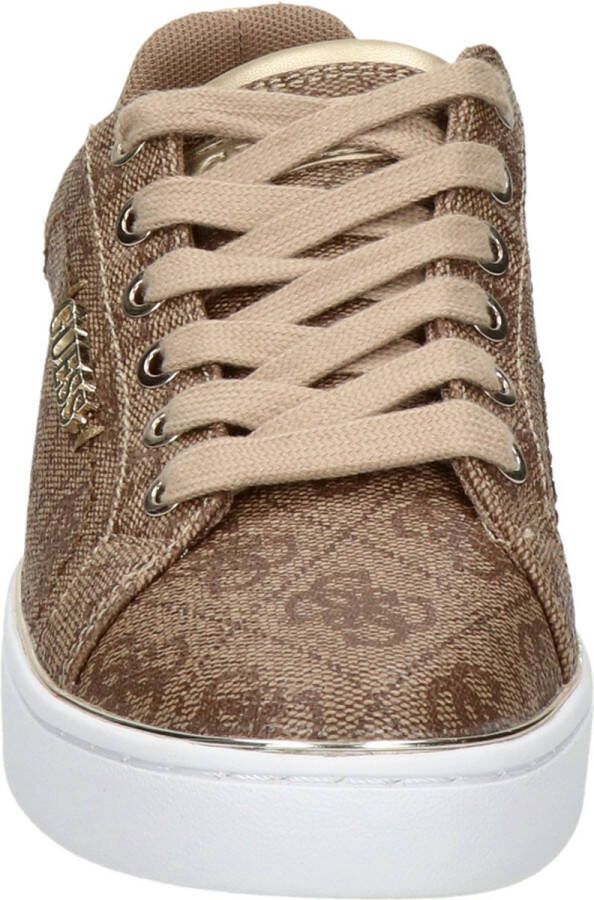 Guess Sneakers met Logo Print in Urban Stijl Beige Dames - Foto 13