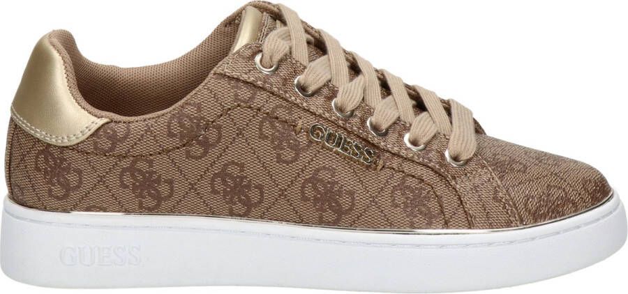 Guess Sneakers met Logo Print in Urban Stijl Beige Dames - Foto 10