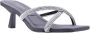 Guess Glitter Gekruiste Bandjes Kitten Hakken Black Dames - Thumbnail 5