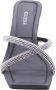 Guess Glitter Gekruiste Bandjes Kitten Hakken Black Dames - Thumbnail 7