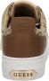 Guess Beige Stoffen Sneakers met All Over Logo Beige Dames - Thumbnail 6