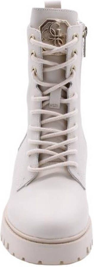 GUESS dames veterboot Off White