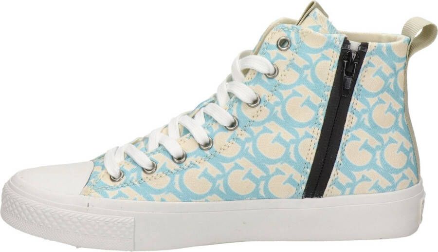 GUESS Ederla Hi hoge sneakers blauw roze - Foto 9