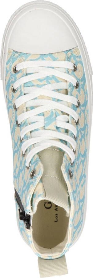 GUESS Ederla Hi hoge sneakers blauw roze - Foto 12