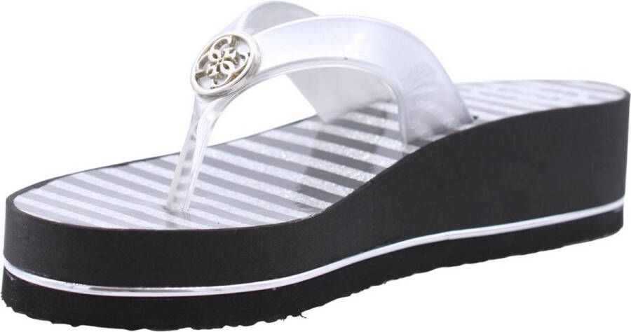 GUESS Enzy Beach Thong Dames Slippers Zilver