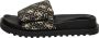 GUESS Fabetzy Dames Slippers Black Platino - Thumbnail 9