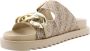 GUESS Fatema slippers met ketting beige bruin - Thumbnail 11