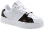 GUESS Fiena Dames Sneakers Laag White Brown - Thumbnail 5