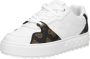 GUESS Fiena Dames Sneakers Laag White Brown - Thumbnail 8