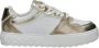 GUESS Fiena Lage Dames Sneakers -White Gold - Thumbnail 4